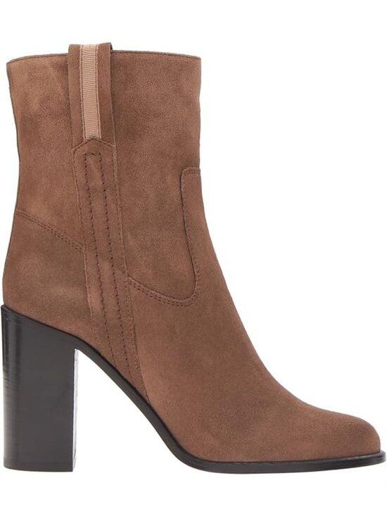 kate spade Shoes - Kate Spade New York Size 9 Tobacco Brown Baise Suede Pull On Heeled Ankle Boots